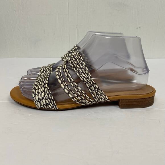 Madewell The Meg Slide Sandal in Snake Embossed Leather Size 7 - Picture 4 of 9